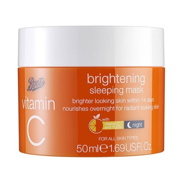 0000530_boots-vitamin-c-brightening-sleeping-mask-50ml Vitamin C Mask Brightening Sleeping Mask Boots Night Mask Overnight Face Mask Radiance Boosting Mask
