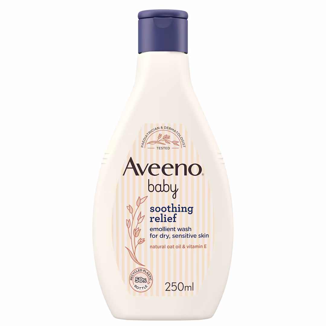 Aveeno Baby Soothing Relief Emollient Wash – 250ml (For Dry, Sensitive Skin)