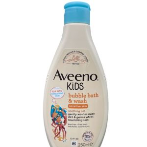 Aveeno Kids Bubble Bath & Wash for Sensitive Skin – 250ml