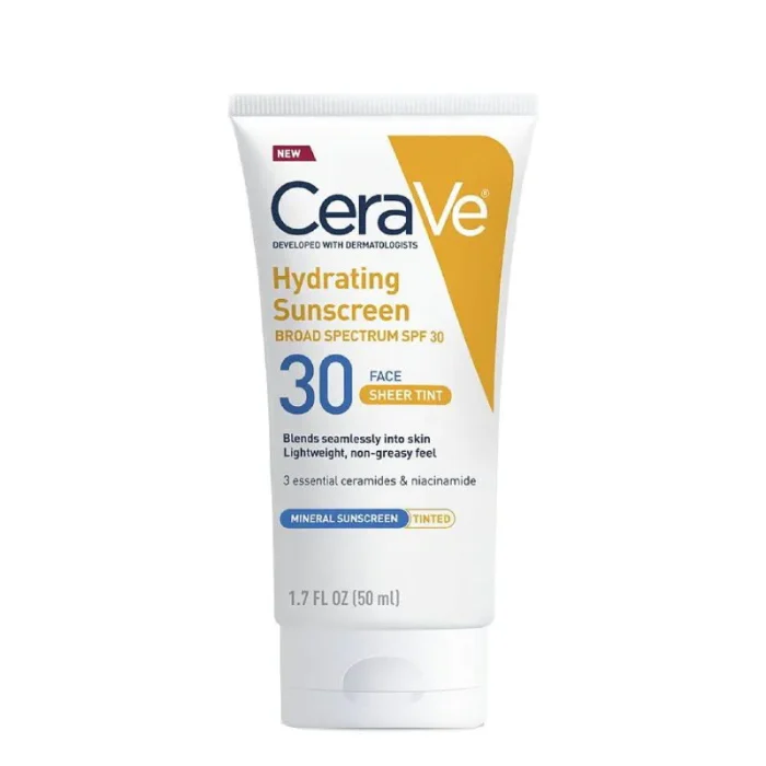 CeraVe Hydrating Sunscreen Face Sheer Tint SPF 30 (50ml) CeraVe Hydrating Sunscreen Face Sheer Tint SPF 30