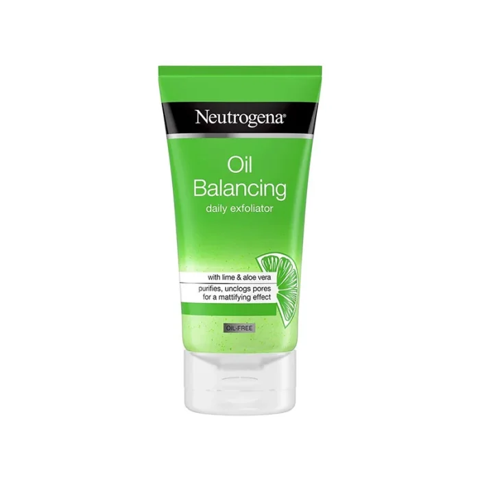 Neutrogena-Oil-Balancing-Daily-Exfoliator-150ml.jpg Neutrogena Oil Balancing Daily Exfoliator oily skin face scrub lime aloe vera pore tightening mattifying effect 150ml