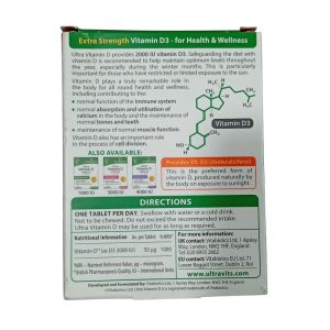 Ultra Vitamin D 2000 IU Extra Strength – 96 Tablets