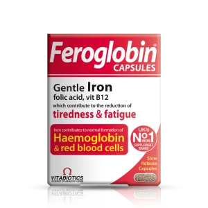Feroglobin Capsules (Gentle Iron for Haemoglobin & Red Blood Cells) – 30 capsules