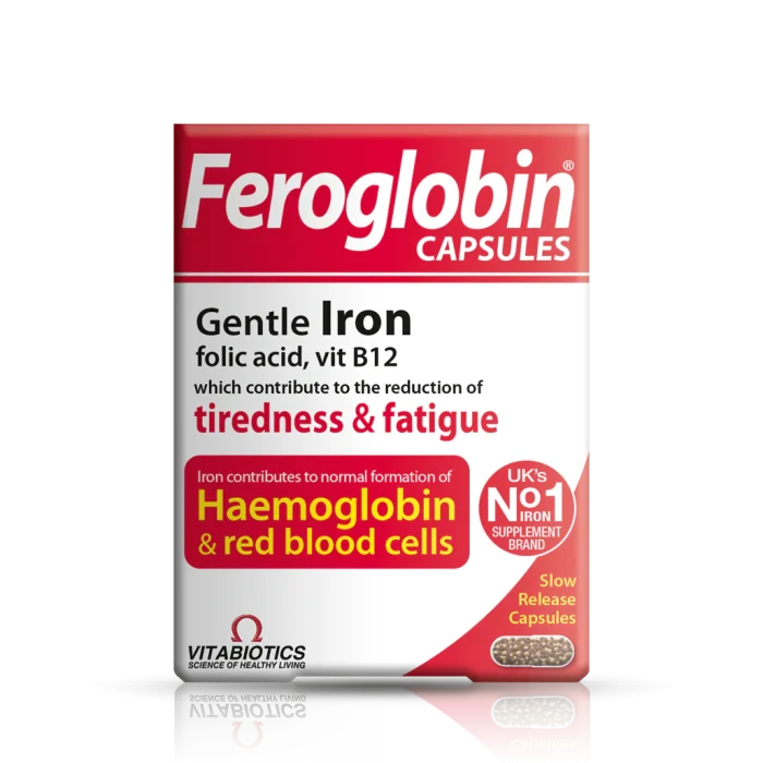Feroglobin Capsules (Gentle Iron for Haemoglobin & Red Blood Cells) – 30 capsules