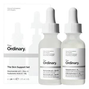 The Ordinary The Skin Support Set – Niacinamide 10% + Zinc 1% & Hyaluronic Acid 2% + B5 (2 x 30ml)