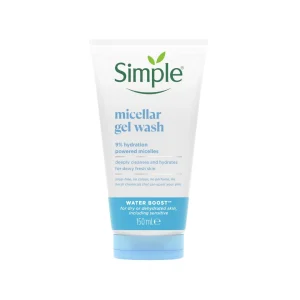 Simple Water Boost 9% Hydration Powered Micellar Gel Wash – 150ml