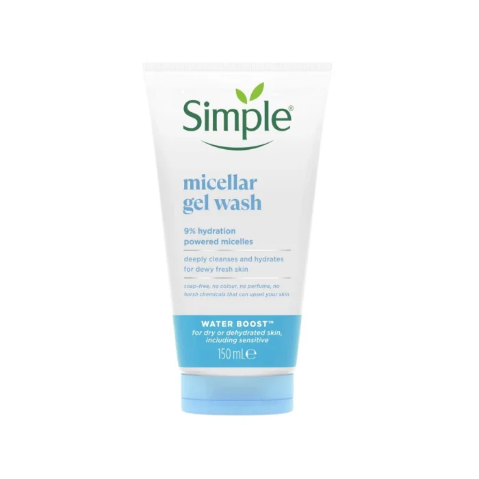 Simple Water Boost 9% Hydration Powered Micellar Gel Wash – 150ml